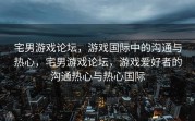 宅男游戏论坛，游戏国际中的沟通与热心，宅男游戏论坛，游戏爱好者的沟通热心与热心国际