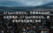 GT Sport游戏论坛，热爱赛车运动的玩家聚集地，GT Sport游戏论坛，赛车爱好者的激情汇聚地