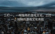 三打一，一种独特的游戏文化，三打一，独特的游戏文化体验