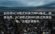 如何将NCM格式转换为MP3格式，转换指南，NCM格式转MP3格式转换指南，详细步骤解析