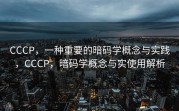 CCCP，一种重要的暗码学概念与实践，CCCP，暗码学概念与实使用解析