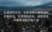 红酒游戏论坛，探索游戏与葡萄酒的完美结合，红酒游戏论坛，探索游戏与葡萄酒的交融之道