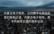 内蒙古电子税务，迈向数字化税收处理的簇新征途，内蒙古电子税务，数字化税收处理的簇新征途
