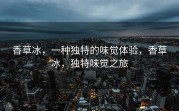 香草冰，一种独特的味觉体验，香草冰，独特味觉之旅