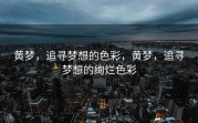 黄梦，追寻梦想的色彩，黄梦，追寻梦想的绚烂色彩