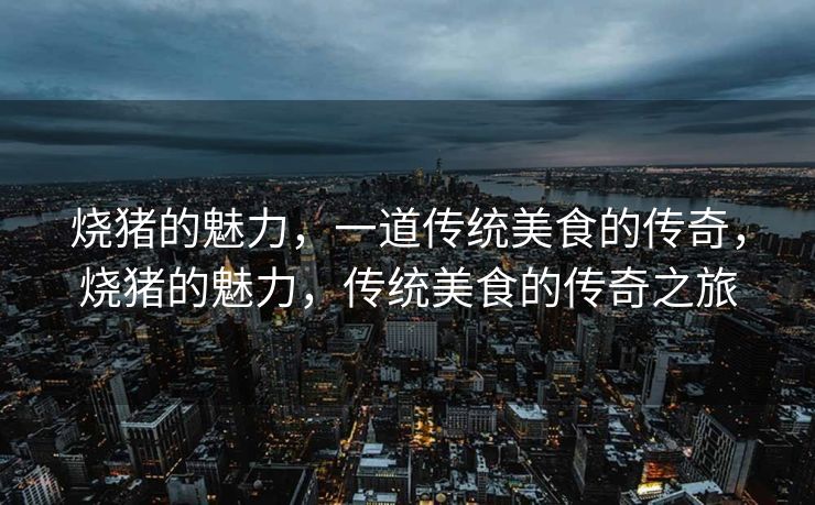 烧猪的魅力，一道传统美食的传奇，烧猪的魅力，传统美食的传奇之旅