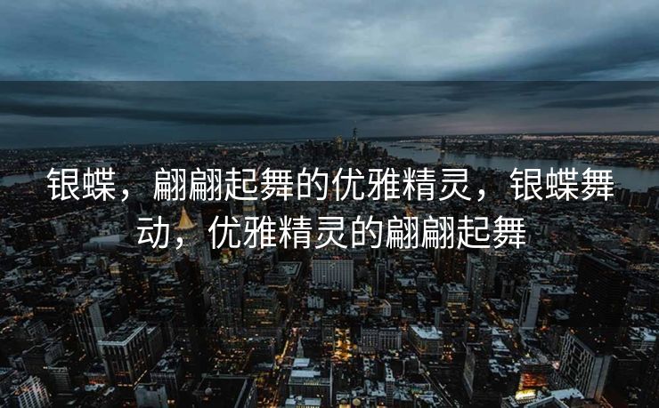 银蝶，翩翩起舞的优雅精灵，银蝶舞动，优雅精灵的翩翩起舞