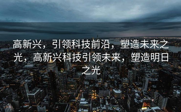 高新兴，引领科技前沿，塑造未来之光，高新兴科技引领未来，塑造明日之光