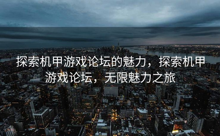 探索机甲游戏论坛的魅力，探索机甲游戏论坛，无限魅力之旅