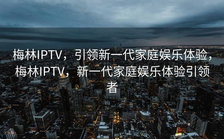 梅林IPTV，引领新一代家庭娱乐体验，梅林IPTV，新一代家庭娱乐体验引领者