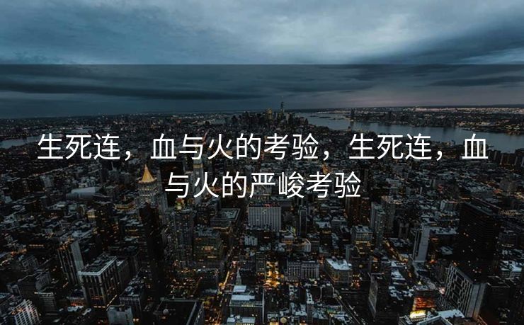 生死连,血与火的考验,生死连,血与火的严峻考验 生死连,血与火的考验,生死连,血与火的严峻考验