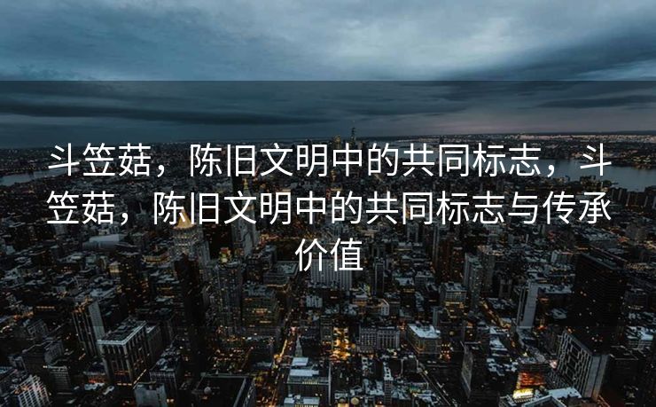 斗笠菇,陈旧文明中的共同标志,斗笠菇,陈旧文明中的共同标志与传承价值 斗笠菇,陈旧文明中的共同标志,斗笠菇,陈旧文明中的共同标志与传承价值
