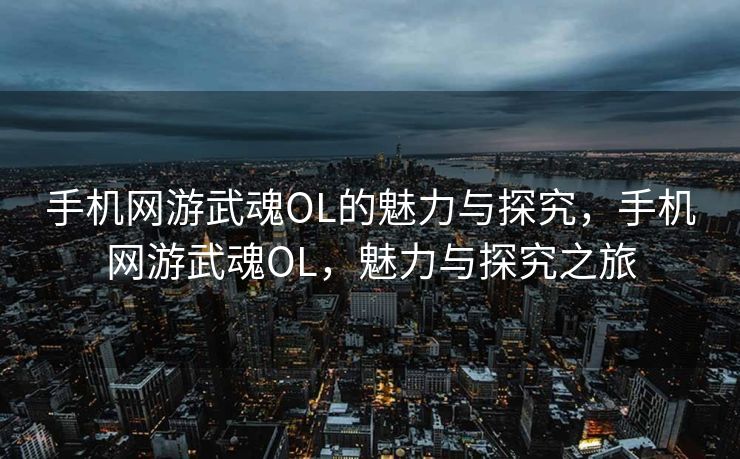 手机网游武魂OL的魅力与探究，手机网游武魂OL，魅力与探究之旅
