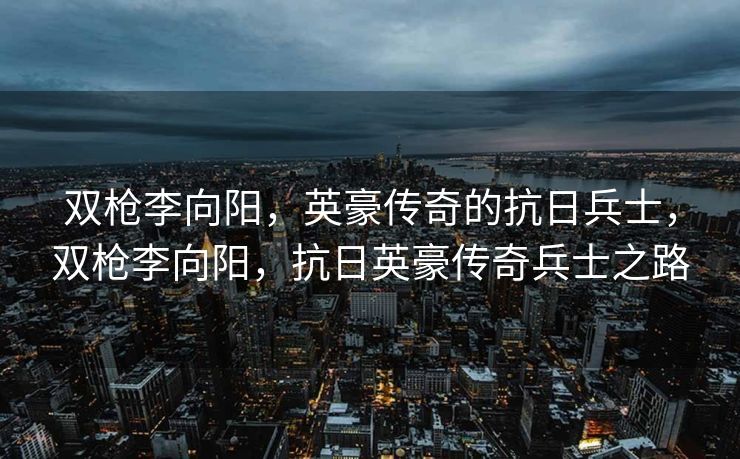 双枪李向阳,英豪传奇的抗日兵士,双枪李向阳,抗日英豪传奇兵士之路 双枪李向阳,英豪传奇的抗日兵士,双枪李向阳,抗日英豪传奇兵士之路