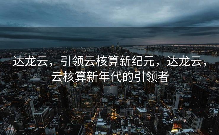 达龙云，引领云核算新纪元，达龙云，云核算新年代的引领者
