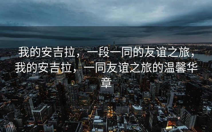 我的安吉拉,一段一同的友谊之旅,我的安吉拉,一同友谊之旅的温馨华章 我的安吉拉,一段一同的友谊之旅,我的安吉拉,一同友谊之旅的温馨华章