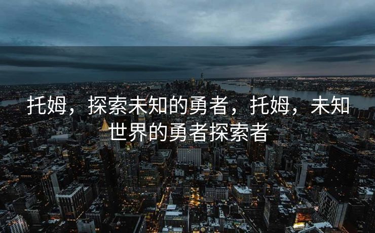 托姆，探索未知的勇者，托姆，未知世界的勇者探索者